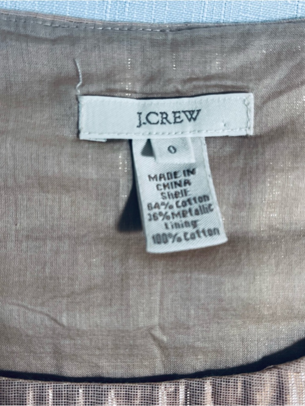 J.Crew Rare Metallic Rose Gold Tiered Tank - Size Large - EUC - Picture 7 of 9
